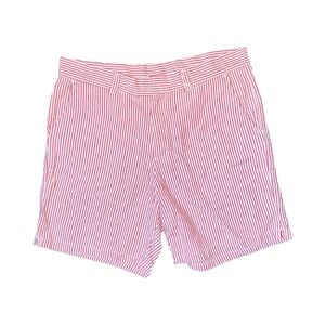 American Apparel Red Striped Seersucker Men's Shorts